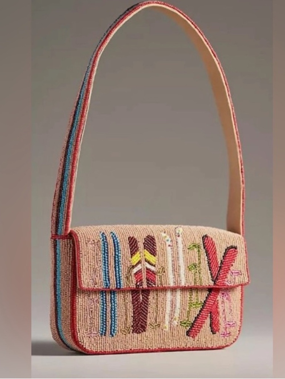 Anthropologie The Fiona Beaded Bag: Winter Icon Edition OG Ski